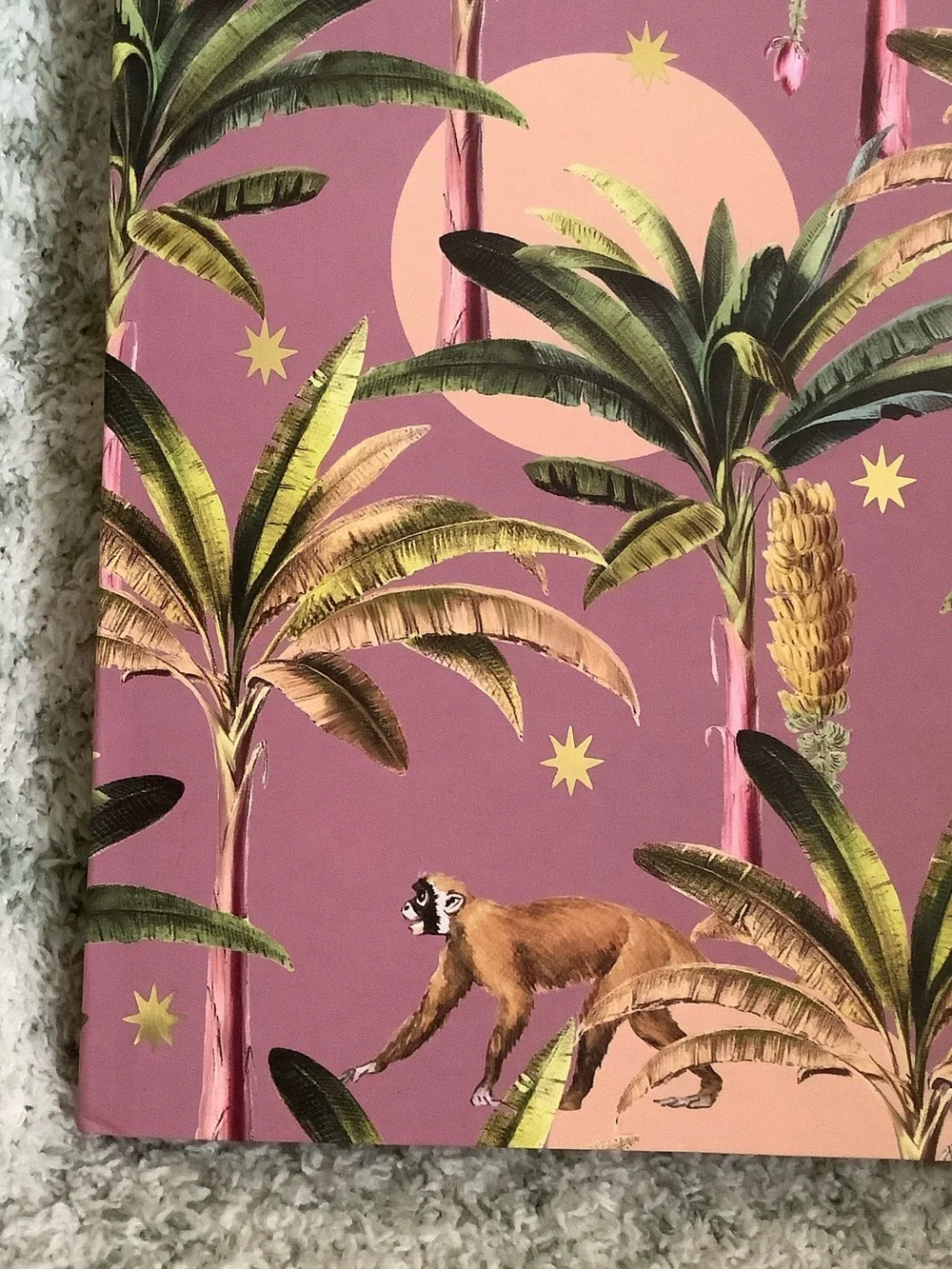 Tropical Monkeys Palm Trees Journal Notebook Bullet Journal NWT 176 dotted pages